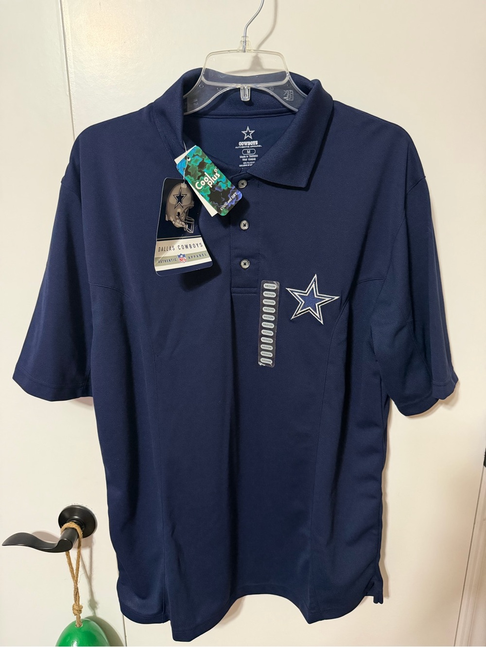 NFL Dallas Cowboys Navy Polo with Embroidered Star
